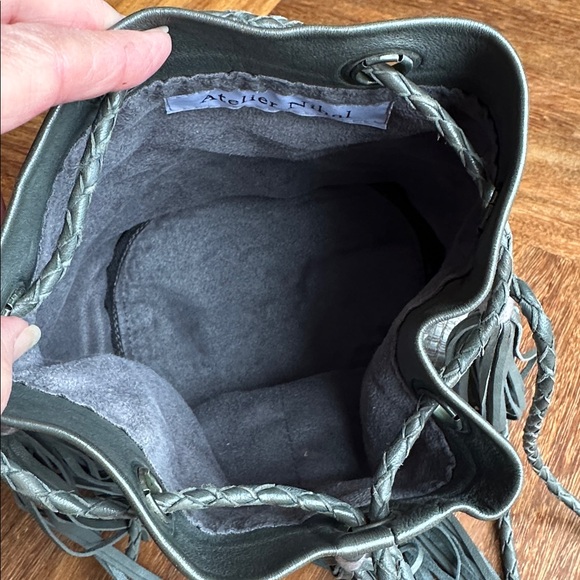 Shoulder bag, leather, NWOT, handmade in Morocco. - Picture 4 of 8